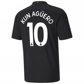 Camisolas de futebol Manchester City Sergio Aguero 10 Equipamento Alternativa 2020/21 Manga Curta